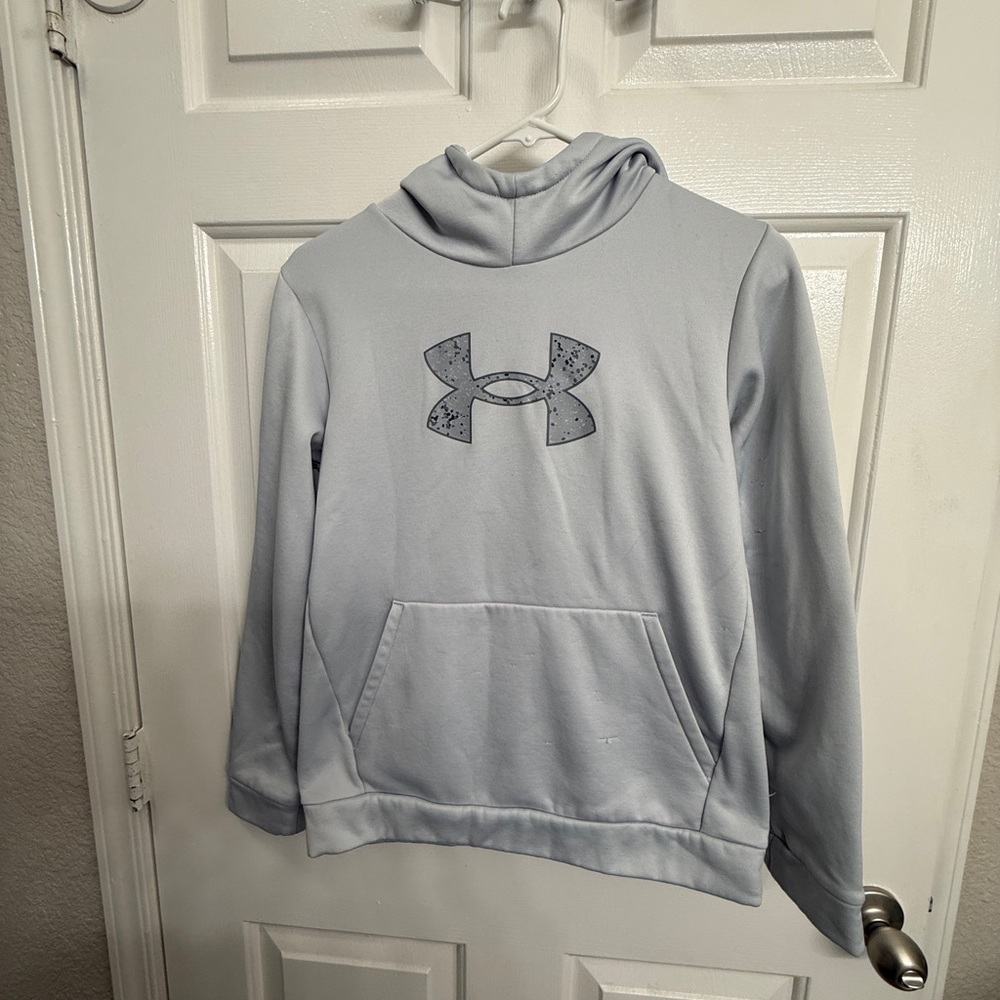 Under Armour Heather Gray Fleece Hoodie